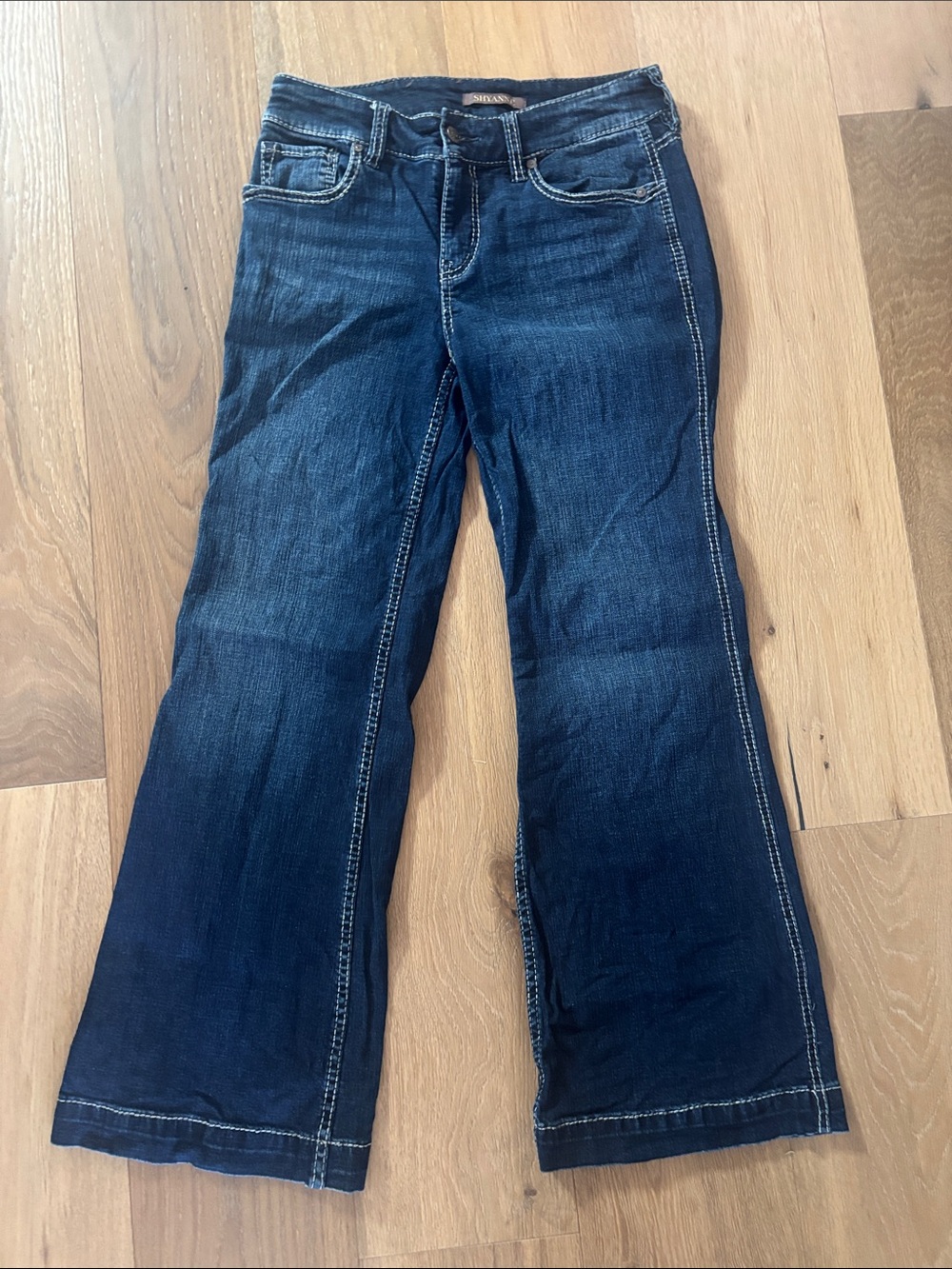 Shyanne Dark Blue Flared Jeans